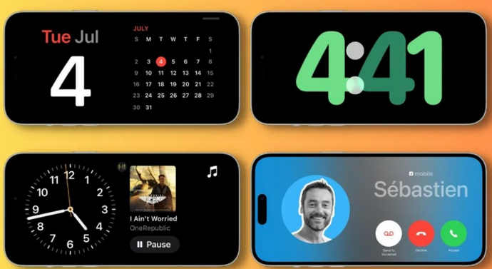罗源苹果手机维修分享iOS17横屏充电待机显示有什么好处 