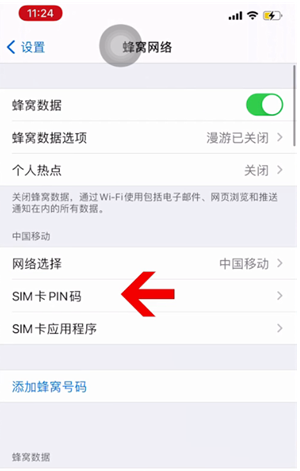 罗源苹果14维修网分享如何给iPhone14的SIM卡设置密码 