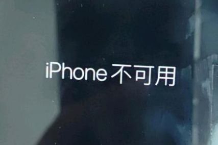 罗源苹果服务网点分享锁屏界面显示“iPhone 不可用”如何解决 